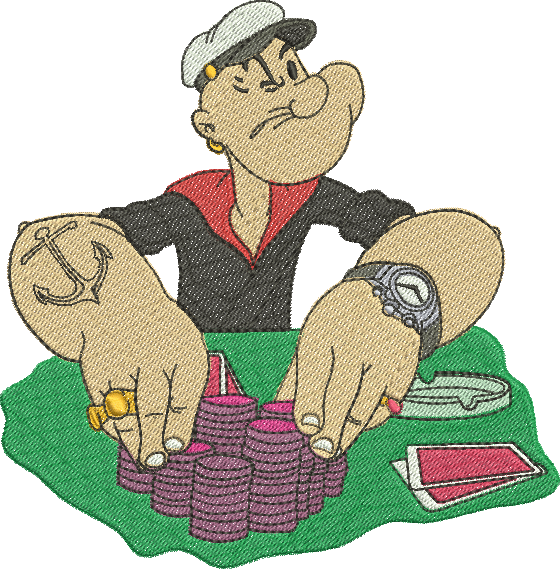 Matriz de Bordado Popeye 29 – Três Tamanhos