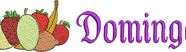 Matriz de Bordado Semaninha 02 - Alimentos