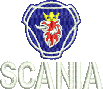 matriz de bordado Logo Scania 01