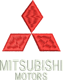 matriz de bordado Logo Mitsubishi 02
