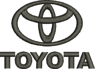 matriz de bordado Logo Toyota 02