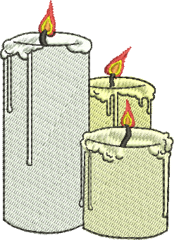 matriz de bordado Velas 106