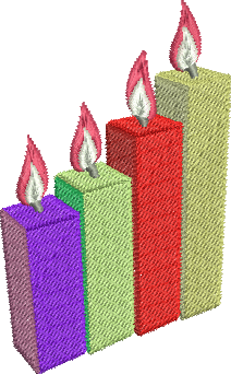 Matriz de Bordado Velas 108