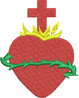 Matriz de bordado Sagrado Coração de Jesus 121