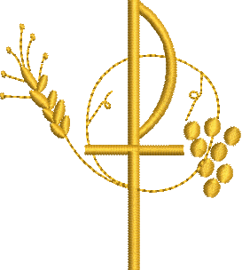 Matriz de bordado Monograma de Cristo 123