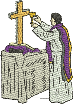 Matriz de bordado Comunhão 58