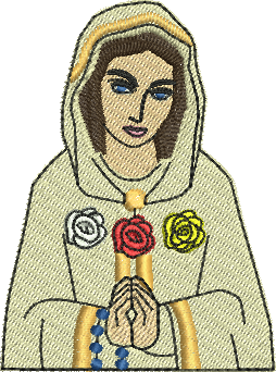 Matriz de Bordado Nossa Senhora Rosa Mística 98