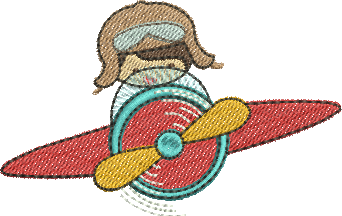 Matriz de Bordado Menino Aviador