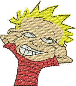 Matriz de Bordado Calvin 03 – Três Tamanhos