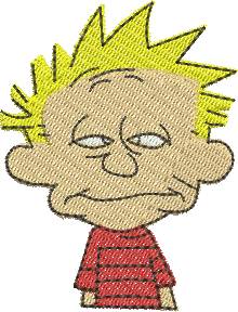 Matriz de Bordado Calvin 05 – Três Tamanhos