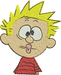 Matriz de Bordado Calvin 06 – Três Tamanhos