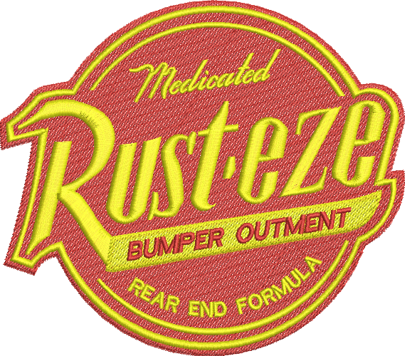 Matriz de bordado Logo Rust-eze – Três Tamanhos