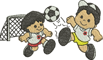 Matriz de Bordado Meninos Jogadores 18