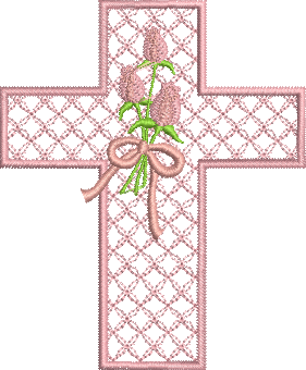 Matriz de bordado Cruz 03