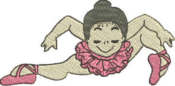 matriz de bordado Bailarina 02