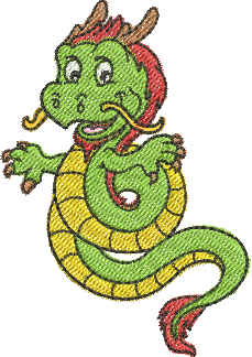 Matriz de Bordado Dragão 07