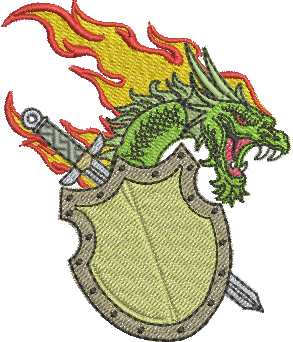 Matriz de Bordado Dragão 08