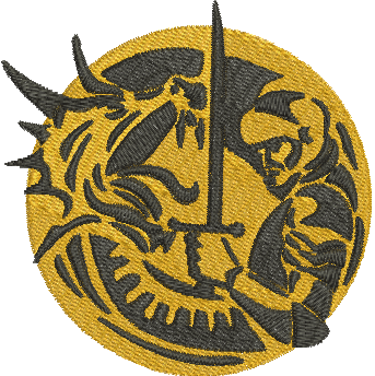 Matriz de Bordado Dragão 09