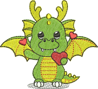 Matriz de Bordado Dragão 10