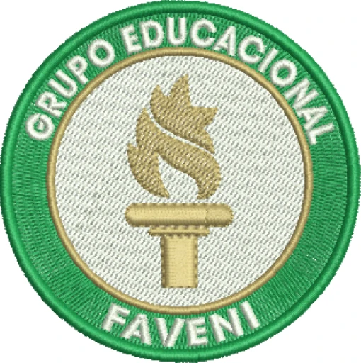 Visualização da matriz de bordado Grupo Educacional Faveni (arquivo digital)