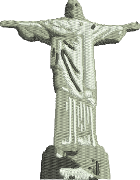 Matriz de Bordado Cristo Redentor 40