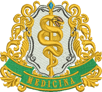 matriz de bordado Brasão Medicina 409