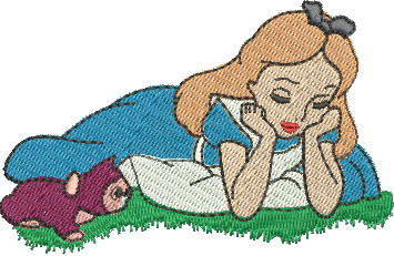 matriz de bordado Alice 04 – Três Tamanhos