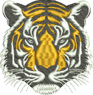 matriz de bordado Tigre 32