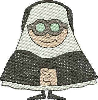 matriz de bordado Freira 10
