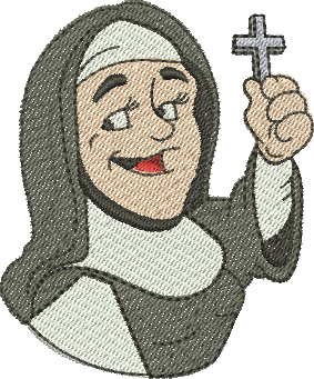 matriz de bordado Freira 11