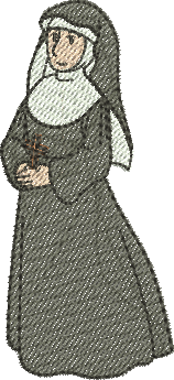 Matriz de Bordado Freira 04