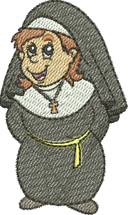 Matriz de Bordado Freira 09