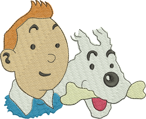 Matriz de Bordado Tintin 04 – Três Tamanhos