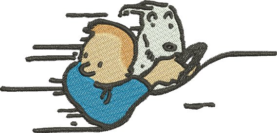 Matriz de Bordado Tintin 09 – Três Tamanhos