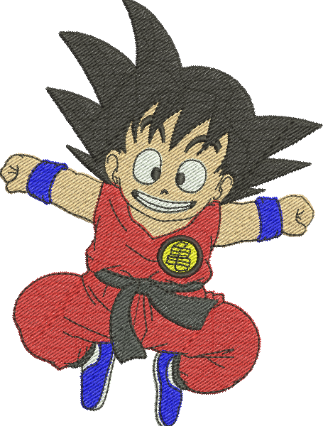 Matriz de Bordado Son Goku 06 – Três Tamanhos