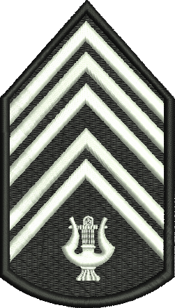 Matriz de bordado Divisa Primeiro Sargento Músico