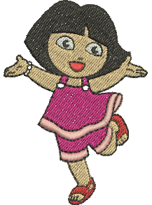 Matriz de Bordado Dora Aventureira 06 – Três Tamanhos