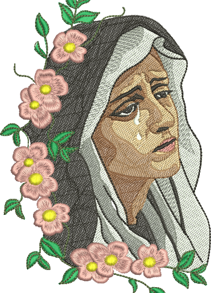 Matriz de Bordado Freira 12 – Três Tamanhos