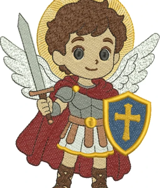 Matriz de Bordado São Miguel Arcanjo - Três Tamanhos